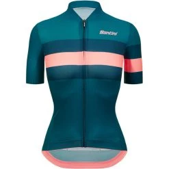 SANTINI ECO SLEEK BENGAL Women's Short-Sleeved Jersey Blue 2023