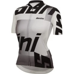 SANTINI KARMA LOGO Women's Short-Sleeved Jersey White/Black 2023 -Cycling Clothing Santini 1954741 125B600x6005D