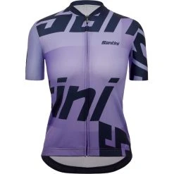 SANTINI KARMA LOGO Women's Short-Sleeved Jersey Lilac 2023