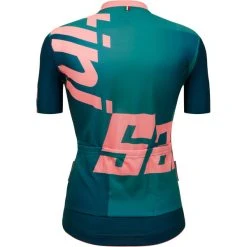 SANTINI KARMA LOGO Women's Short-Sleeved Jersey Green/Pink 2023 -Cycling Clothing Santini 1954750 135B600x6005D