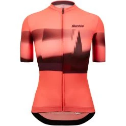 SANTINI KARMA MIRAGE Women's Short-Sleeved Jersey Pink/Black 2023