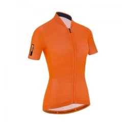 SANTINI COLOR Women's Short-Sleeved Jersey Orange -Cycling Clothing Santini 600x600 221499 16075193674392