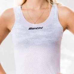 SANTINI LIEVE Women's Technical Base Layer White -Cycling Clothing Santini 600x600 221507 16158194559083