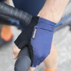 SANTINI CUBO Short Finger Gloves Navy Blue -Cycling Clothing Santini 600x600 221521 16154723114977