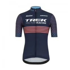 SANTINI TREK FACTORY CYCLOCROSS Short-Sleeved Jersey Blue/Red