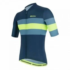 SANTINI ECOSLEEK BENGAL Short-Sleeved Jersey Green 2022