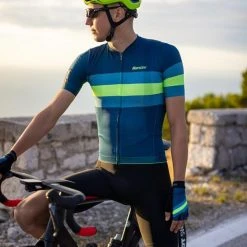 SANTINI ECOSLEEK BENGAL Short-Sleeved Jersey Green 2022 -Cycling Clothing Santini 600x600 281441 16460538367875