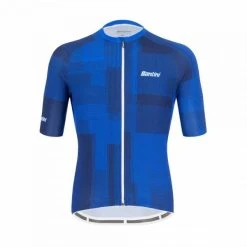 SANTINI KARMA KINETIC Short-Sleeved Jersey Blue 2022