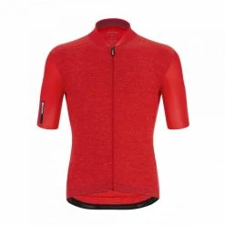 SANTINI COLORE PURO Short-Sleeved Jersey Red 2022