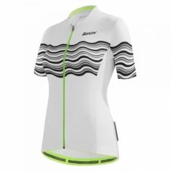 SANTINI TONO PROFLO Women's Short-Sleeved Jersey White/Green 2022 -Cycling Clothing Santini 600x600 281593 16427726932012
