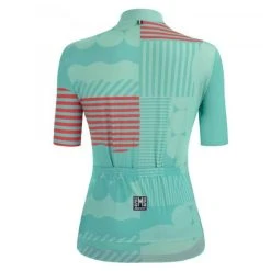 SANTINI GIADA OPTIC Women's Short-Sleeved Jersey Turquoise 2022 -Cycling Clothing Santini 600x600 281667 16427725508817