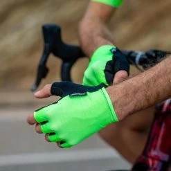 SANTINI CUBO Short Finger Gloves Green 2022 -Cycling Clothing Santini 600x600 281723 16460539459533