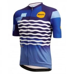 SANTINI PARIS NICE ONDA Short-Sleeved Jersey Blue 2022 -Cycling Clothing Santini 600x600 294411 16460463887975