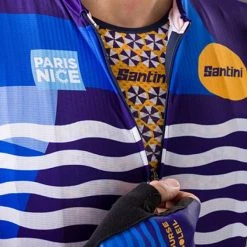 SANTINI PARIS NICE ONDA Short-Sleeved Jersey Blue 2022 -Cycling Clothing Santini 600x600 294411 16460463983237