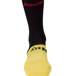 SANTINI LA FLECHE WALLONE Socks Black/Yellow 2022 -Cycling Clothing Santini 600x600 294481 16480440157245