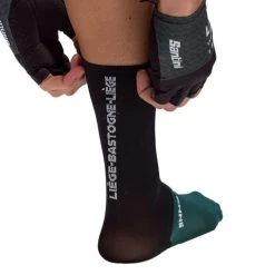 SANTINI LIEGE BASTOGNE LIEGE Socks Black/Green 2022 -Cycling Clothing Santini 600x600 294499 16484575739007