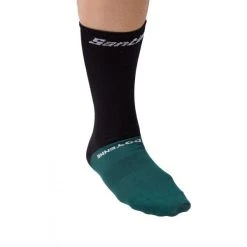 SANTINI LIEGE BASTOGNE LIEGE Socks Black/Green 2022 -Cycling Clothing Santini 600x600 294499 16484575745583
