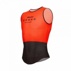 SANTINI PARIS ROUBAIX Sleeveless Base Layer Black/Red 2022 -Cycling Clothing Santini 600x600 294507 1645439147339