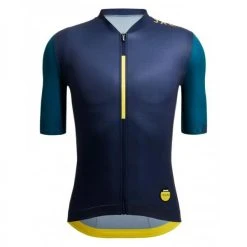 SANTINI ALLEZ LE MAILLOT JAUNE Short-Sleeved Jersey Blue 2022 -Cycling Clothing Santini 600x600 294529 16530297321054