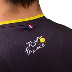 SANTINI TOUR DE FRANCE OFFICIEL Short-Sleeved Jersey Black/Yellow 2022 -Cycling Clothing Santini 600x600 294557 16534038669935