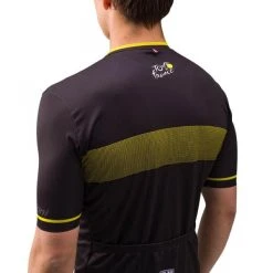 SANTINI TOUR DE FRANCE OFFICIEL Short-Sleeved Jersey Black/Yellow 2022 -Cycling Clothing Santini 600x600 294557 16534038702029