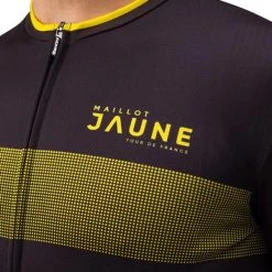 SANTINI TOUR DE FRANCE OFFICIEL Short-Sleeved Jersey Black/Yellow 2022 -Cycling Clothing Santini 600x600 294557 16534038718228