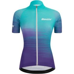 SANTINI FESTA Women's Short-Sleeved Jersey Blue 2023