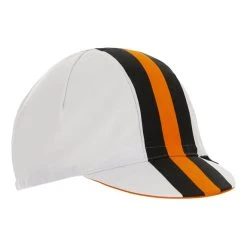 Santini Bengal Hat White Black Orange -Cycling Clothing Santini st 2s460cotbeng bi 005
