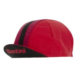 Santini Bengal Hat Red Lilac Black -Cycling Clothing Santini st 2s460cotbeng rs 003