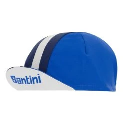 Santini Bengal Hat Electric Blue White -Cycling Clothing Santini st 2s460cotbeng ry 003