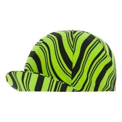 Santini Kinetic Hat Fluorescent Green Black -Cycling Clothing Santini st 2s460cotkine vf 006