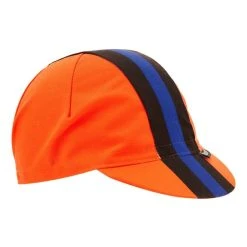 Santini Bengal Cap Bright Orange Blue -Cycling Clothing Santini st 3s460cotbeng af 004
