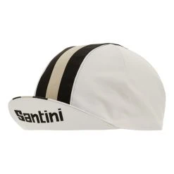 Santini Bengal Cap Pure White -Cycling Clothing Santini st 3s460cotbeng bi 005