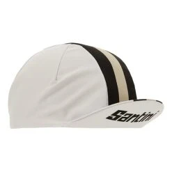 Santini Bengal Cap Pure White -Cycling Clothing Santini st 3s460cotbeng bi 006