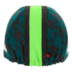 Santini Vis Ironman Cap Black Green -Cycling Clothing Santini st 9i460cotvis vf 003