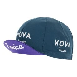 Santini Nova Eroica Opera Cap Green Blue -Cycling Clothing Santini st er460cotopera te 005