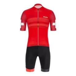 Santini UCI Varese 1951 Kit Black Red