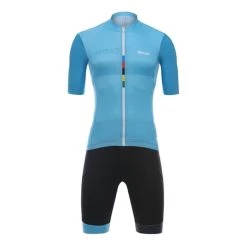 Santini UCI Montreal 1974 Kit Blue Black