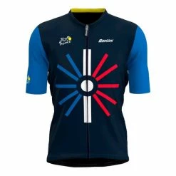 Santini Tour De France 2023 Trionfo Kit Blue -Cycling Clothing Santini st kittour2023 12 002