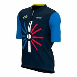 Santini Tour De France 2023 Trionfo Kit Blue -Cycling Clothing Santini st kittour2023 12 005