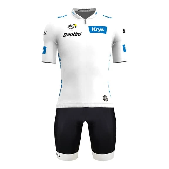 Santini Tour De France 2023 Junior Classification Leader Kit 3 Santini Tour De France 2023 Junior Classification Leader Kit