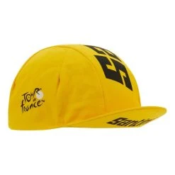 Santini Tour De France 2022 Cap Yellow -Cycling Clothing Santini st re460cot 2tdf gi 006