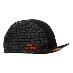 Santini Paris-Roubaix Enfer Du Nord Cap Black -Cycling Clothing Santini st re460cot22pr 006