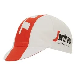 Santini Trek-Segafredo 2022 Fan Line Cap White Red
