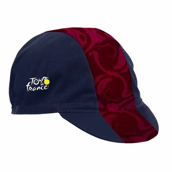 Santini Tour De France 2023 Stage 7 Cap Navy Blue Burgundy 4 Santini Tour De France 2023 Stage 7 Cap Navy Blue Burgundy - Image 2