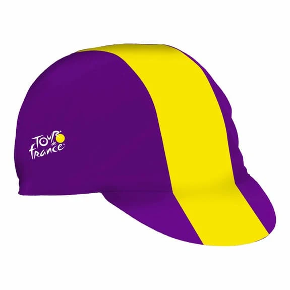 Santini Tour De France 2023 Stage 9 Cap Lilac Yellow 4 Santini Tour De France 2023 Stage 9 Cap Lilac Yellow - Image 2