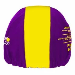 Santini Tour De France 2023 Stage 9 Cap Lilac Yellow 7 Santini Tour De France 2023 Stage 9 Cap Lilac Yellow -Cycling Clothing Santini st re460cotpdd3tdf 003