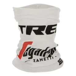 Santini Trek-Segafredo 2022 Fan Line Neck Warmer White Red
