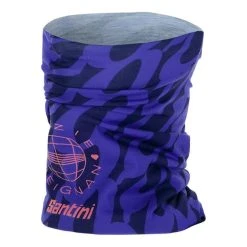 Santini Lizzie Deignan Lovers Neck And Head Warmer Blue Women -Cycling Clothing Santini st re493 love 002