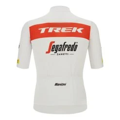 Santini Trek-Segafredo 2022 Fan Line Kit White Red - Classic Cut -Cycling Clothing Santini st re94075c22ts rs 003